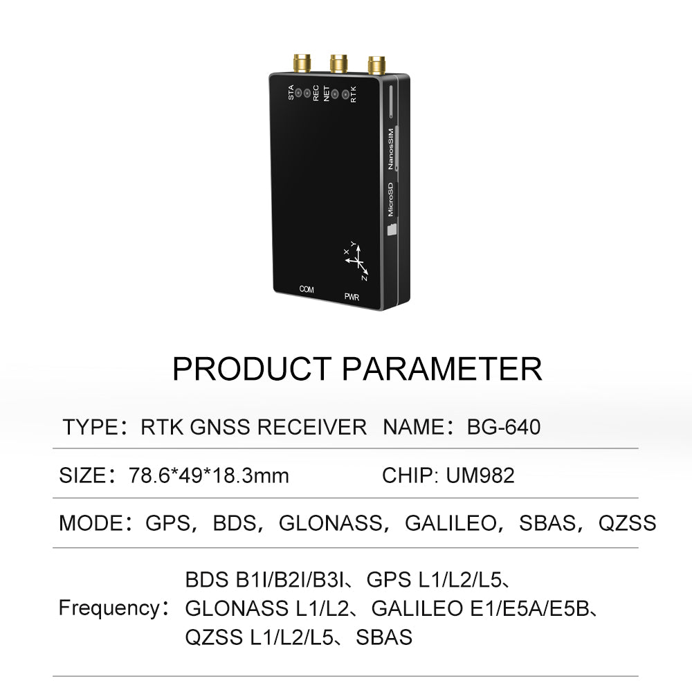 Beitian Network RTK directional GNSS receiver GNSS Module UM982/980+4G solution BG-640 630 Beitian Network RTK directional GNSS receiver GNSS Module UM982/980+4G solution BG-640 630